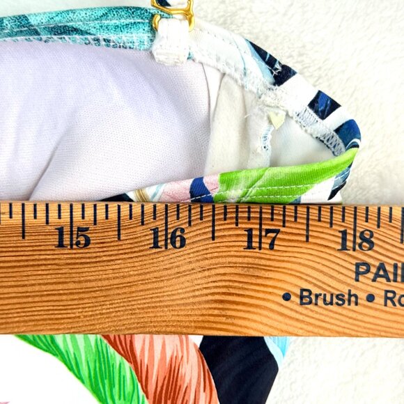 La Blanca Island Goddess Bandeau Halter Front Twist One Piece Swimsuit Womens 14 - Picture 5 of 5